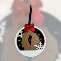 Boule personnalisable de noël