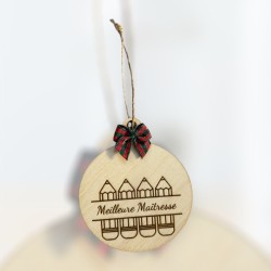 boule de noël personnalisable pour maitresse
