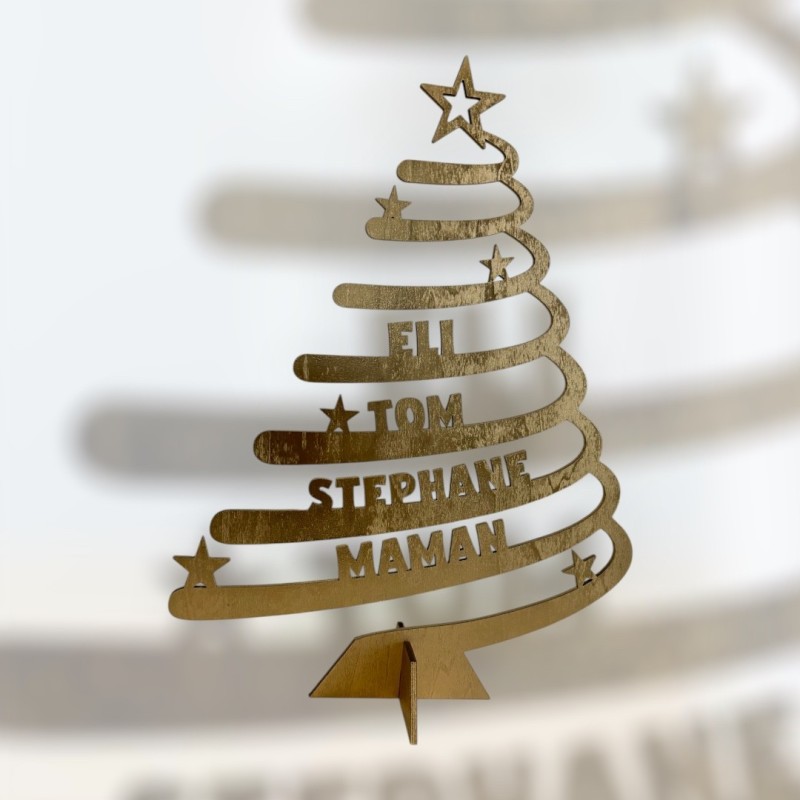 Sapin sur socle personnalisable
