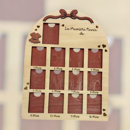 cadre de ma première année enfant personnalisable