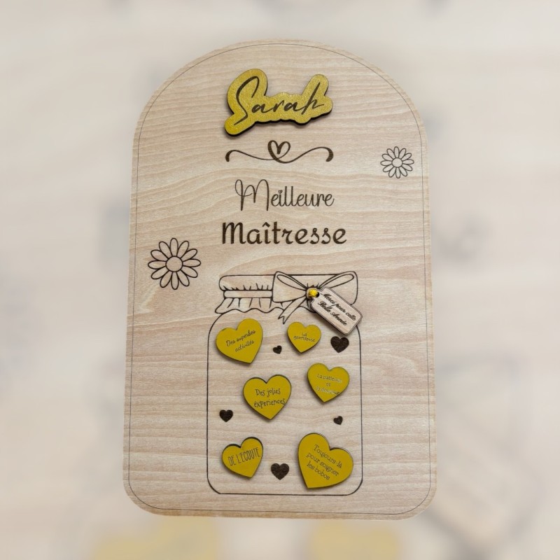 cadre maitresse personnalisé