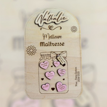 cadre maitresse personnalisé