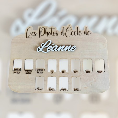cadre photo d'ecole personnalisable