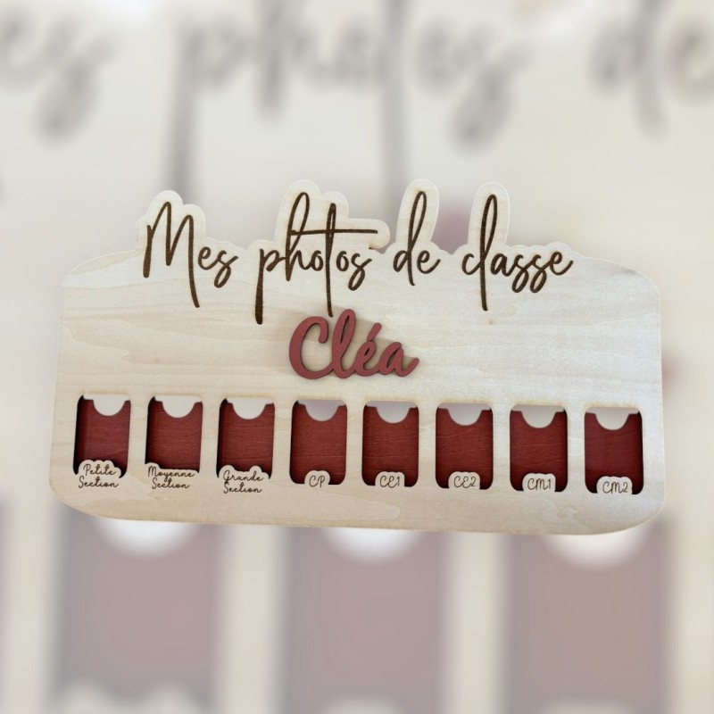 cadre photo de classe personnalisé