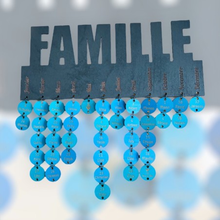 calendrier des anniversaires personnalisé