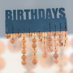 calendrier des anniversaires personnalisé