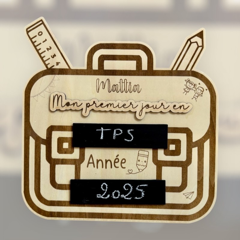 Pancarte de la photo du 1er jour de classe