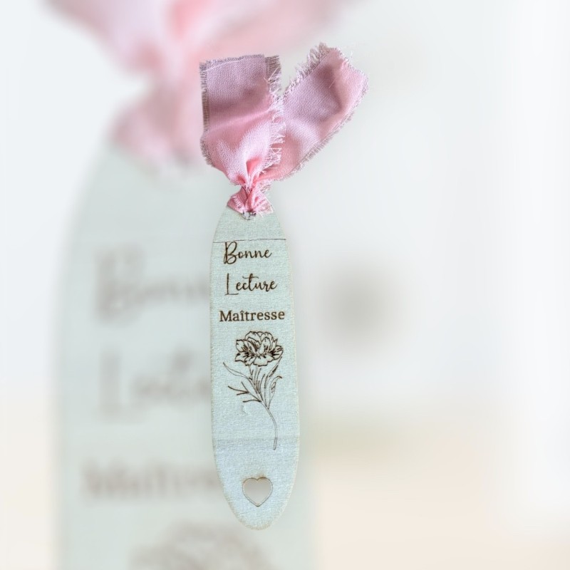 Marque page maitresse personnalisable