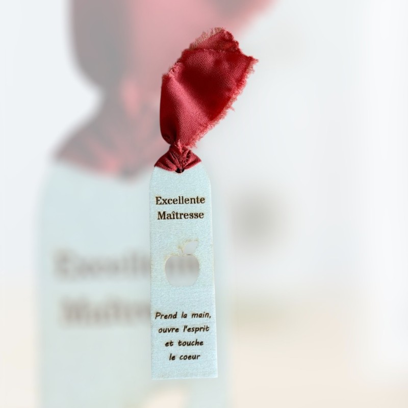 Marque page maitresse personnalisable